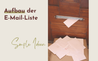 Einfacher Aufbau der E-Mail-Liste